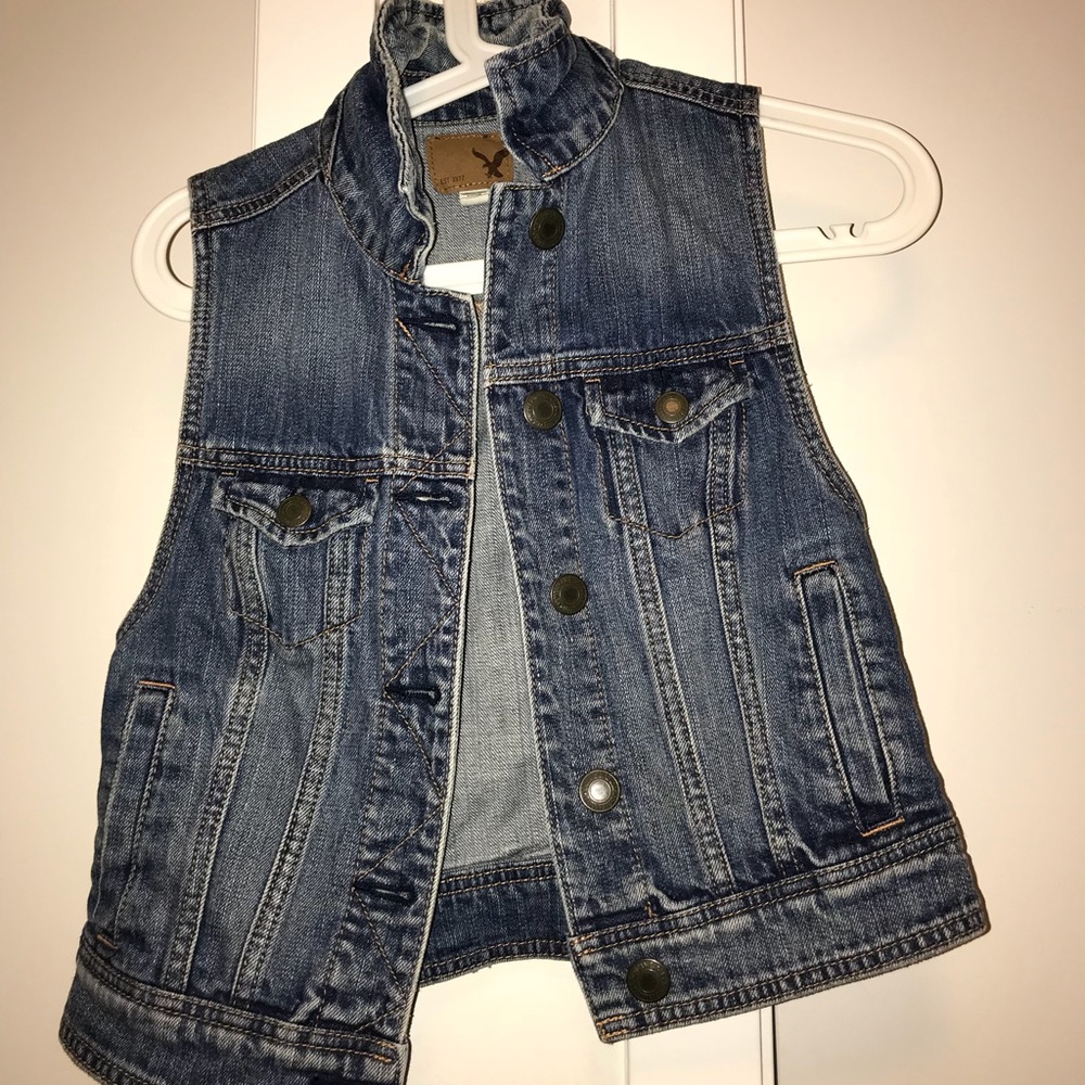 American Eagle Denim Vest